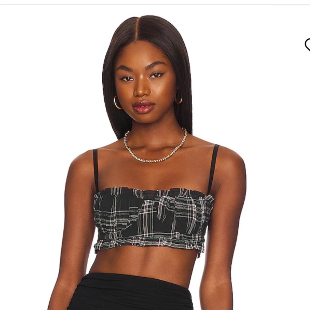 Superdown Zelia Bustier Crop Top
